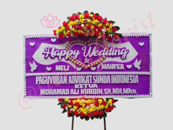Bunga Papan Wedding 001