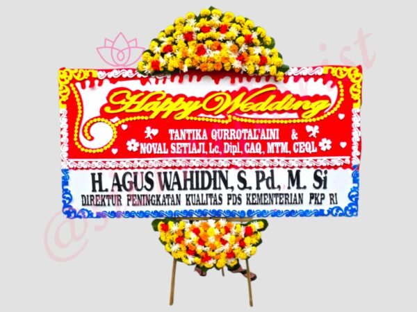 Bunga Papan Wedding 001