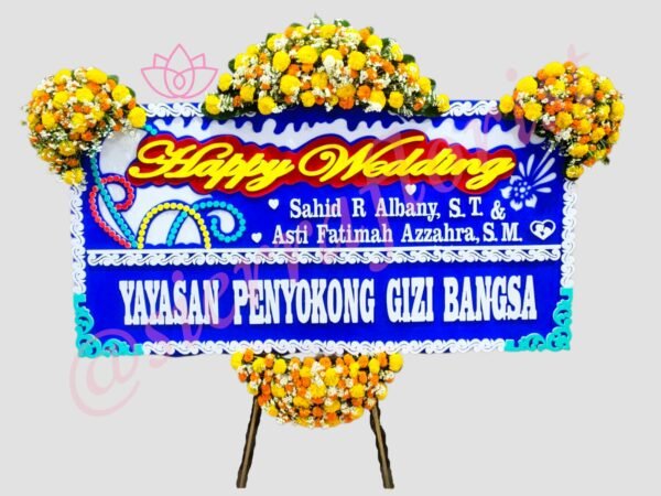 Bunga Papan Wedding Garut 001