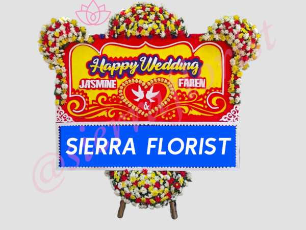 Bunga Papan Wedding Garut