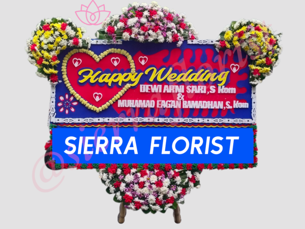 Bunga Papan Wedding Garut
