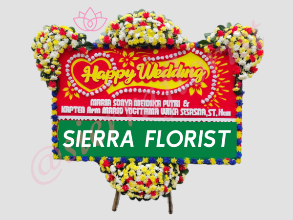 Bunga Papan Wedding Garut